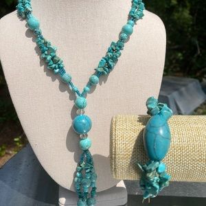 Turquoise Necklace and Bracelet